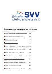 Ältere Presse-Mitteilungen des Verbandes