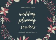 wedding planning services  wedding planner