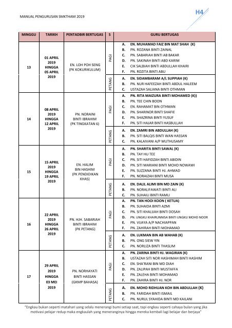 MANUAL PENGURUSAN 2019