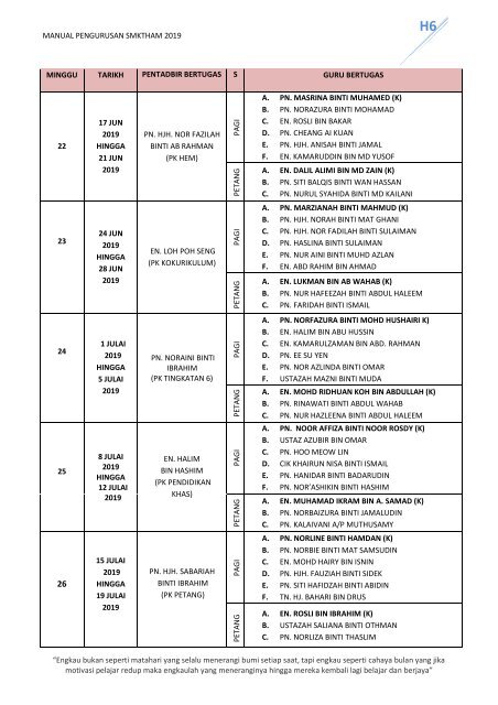 MANUAL PENGURUSAN 2019