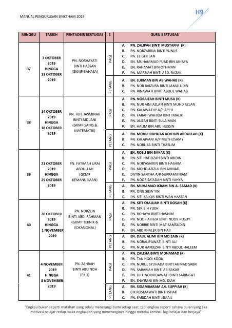 MANUAL PENGURUSAN 2019