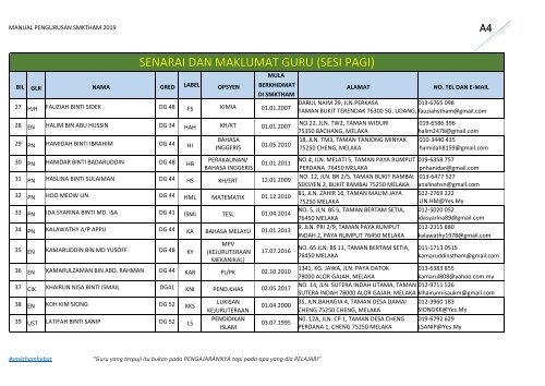 MANUAL PENGURUSAN 2019