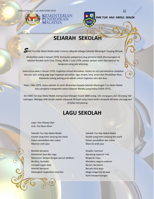 MANUAL PENGURUSAN 2019