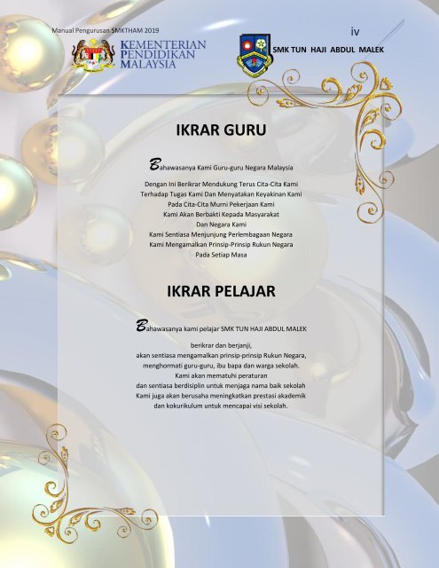 MANUAL PENGURUSAN 2019