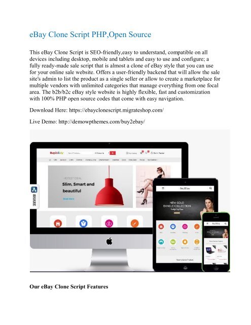 eBay Clone Script PHP
