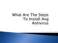 What Are The Steps To Install Avg Antivirus