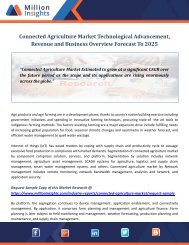 Connected Agriculture Market Technological Advancement, Revenue and Business Overview Forecast To 2025