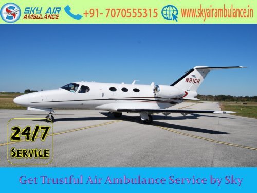 Book Secure Air Ambulance Service in Jabalpur by Sky