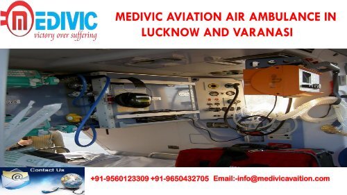 Medivic air ambulance in lucknow and varanasi