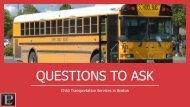 Questions to Ask Child Transportation
