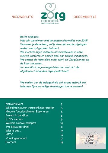 Nieuwsflits december 2018