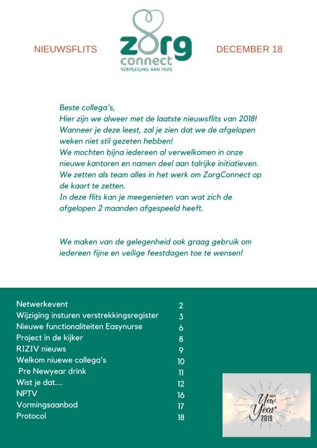 Nieuwsflits december 2018