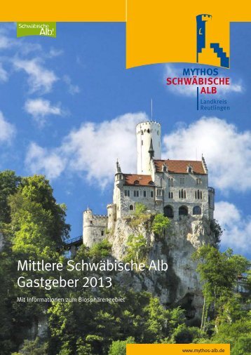 Mittlere Schwäbische Alb Gastgeber 2013 - Mythos Schwäbische Alb