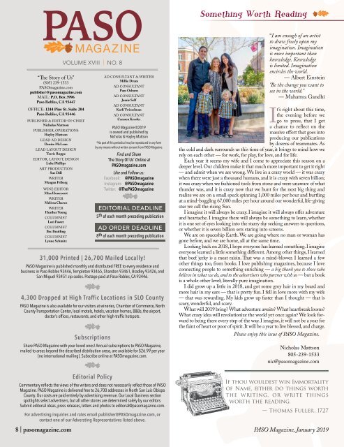 2019 January Paso Robles Magazine