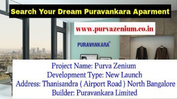 PURAVANKARA APARTMENTS -PURVAZENIUM.CO.IN