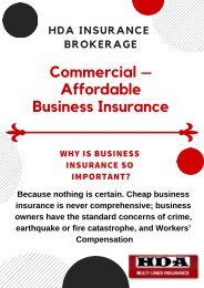 Commercial – Affordable Business Insurance