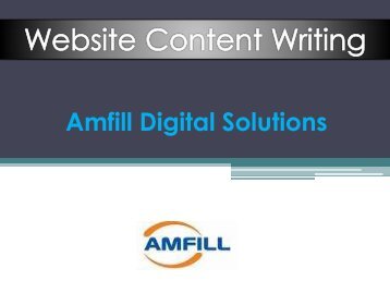 Website Content Writing Services Amfill Digital Solutions