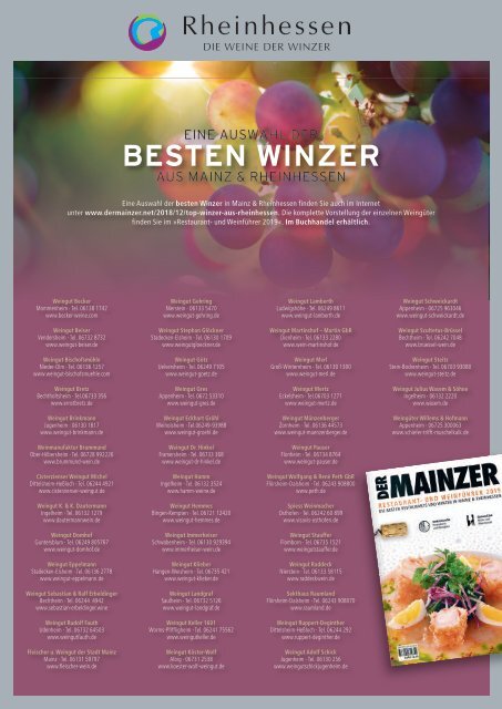 DER MAINZER - Das Magazin für Mainz und Rheinhessen - Nr. 340