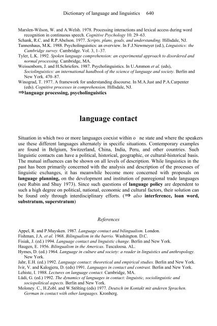 Routledge dictionary of language and linguistics - Developers