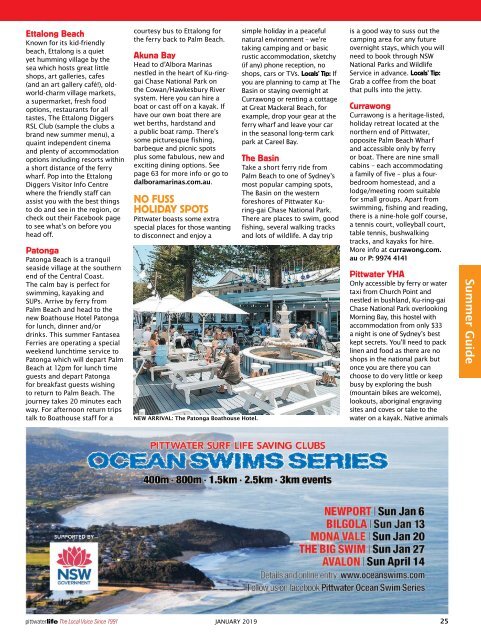 Pittwater Life January 2019 Issue