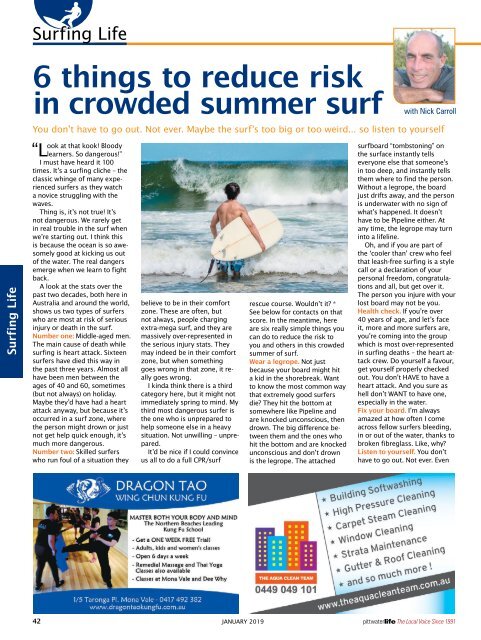 Pittwater Life January 2019 Issue