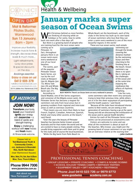 Pittwater Life January 2019 Issue