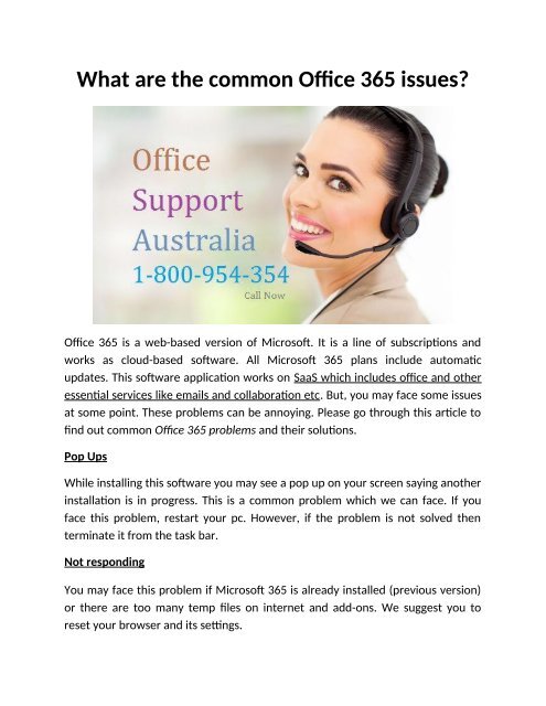 call microsoft office 365 support