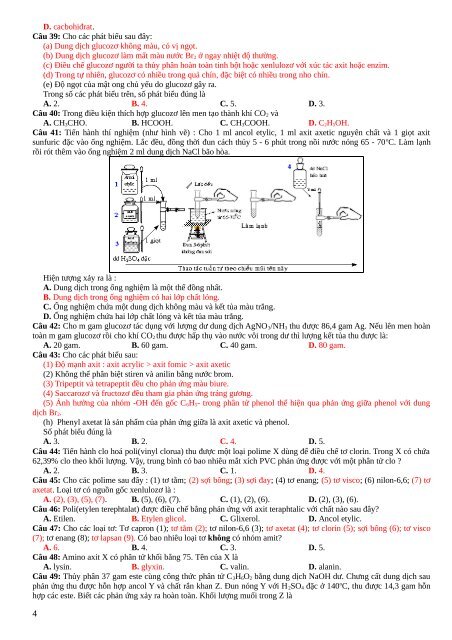 Bộ đề ôn tập hữu cơ 12 ôn thi Đại học 2019