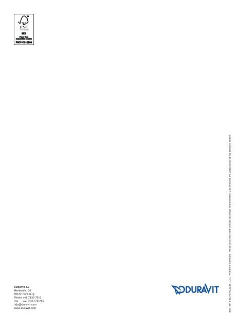 Duravit Inodoro plano de pared Duravit STARCK 3 blanco WonderGliss