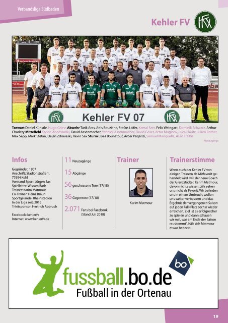 Kicker der Ortenau Sommer 2018/2019