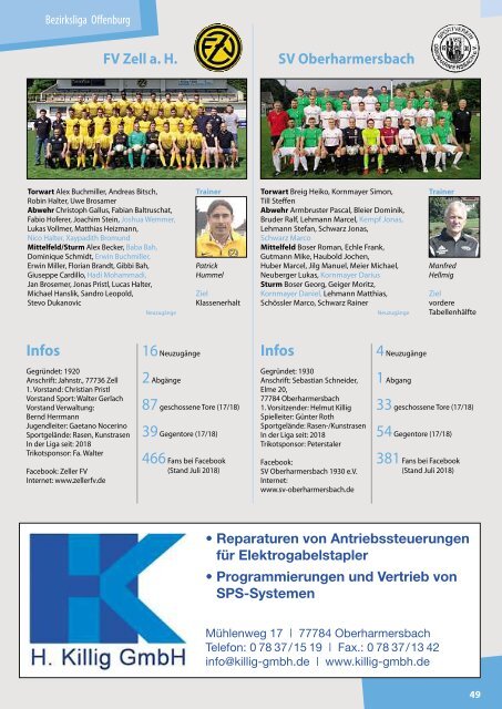 Kicker der Ortenau Sommer 2018/2019