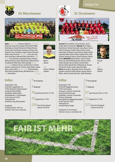 Kicker der Ortenau Sommer 2018/2019