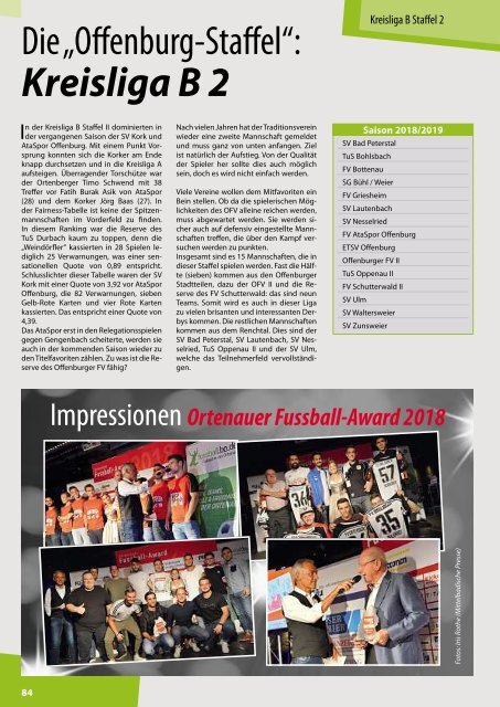 Kicker der Ortenau Sommer 2018/2019