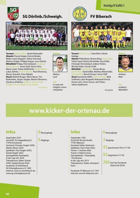 Kicker der Ortenau Sommer 2018/2019