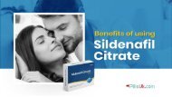 Benefits of using Sildenafil Citrate