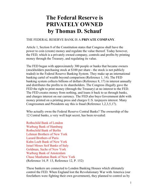 federal_reserve_is_privately_owned_by_thomas_d_schauf