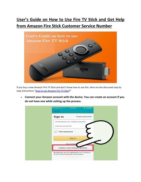 How to use an  Fire TV Stick