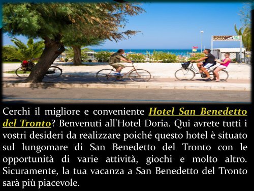 Il migliore e conveniente Hotel San Benedetto del Tronto