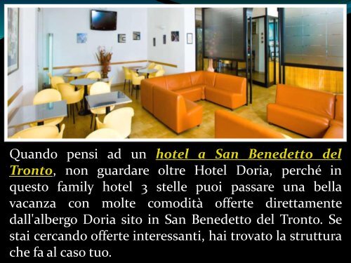 Il migliore e conveniente Hotel San Benedetto del Tronto