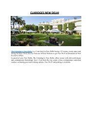 The Claridges Hotels & Resort