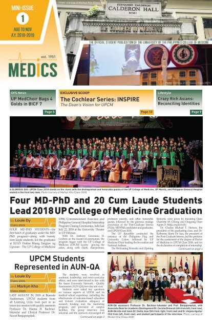 UP Medics August-November 2018 Issue