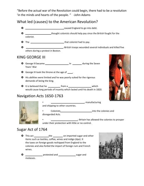 American Revolution Intro Guided Notes (1)