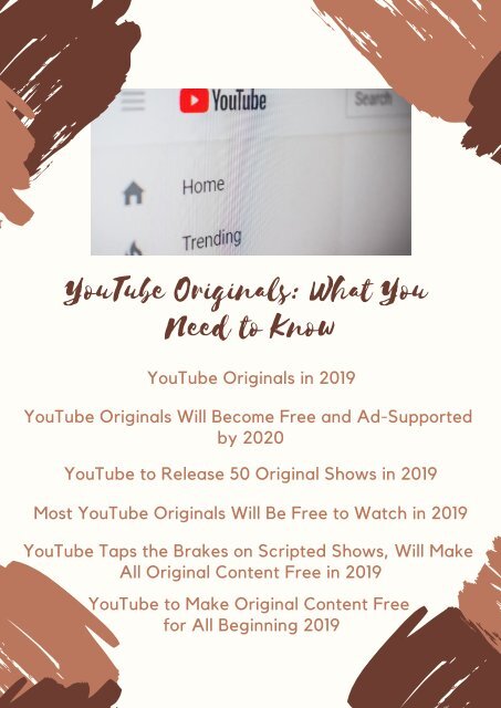 YouTube Originals: What You Need to Know