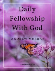 Daily Fellowship With God by Andrew Murray