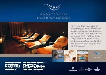 Day Spa / Spa Break Grand Resort Bad Ragaz