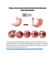 Reduce Your Stomach Size with Overstitch Endoscopic Sleeve Gastroplasty