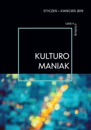 Kulturomaniak 1/2019