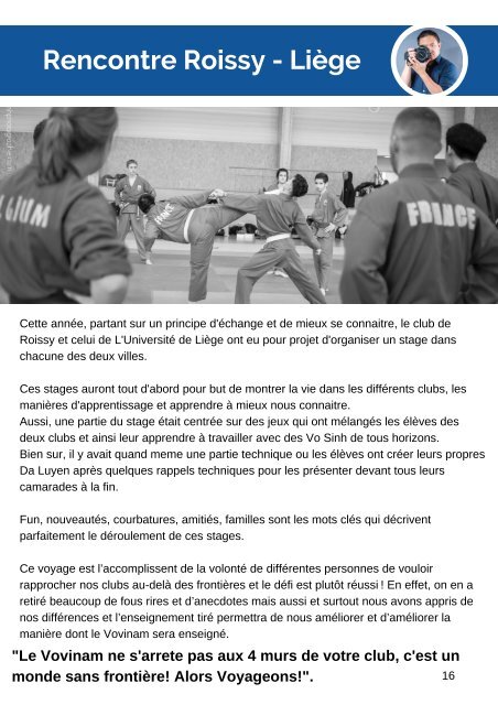 (FR) Vovinam Ulg News N°1