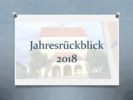 Jahresrückblick 2018