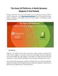 The Game Of Platforms_ A Battle Between Magento 2 And Shopify